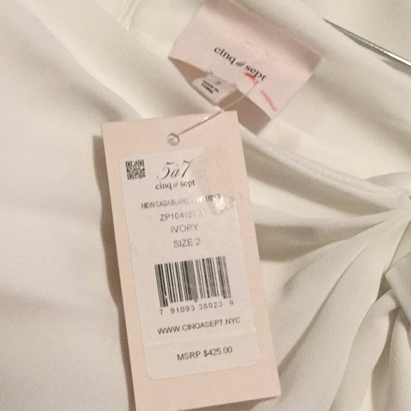 Cinq a Sept Casablanca Pant layered crepe de chine - Picture 7 of 8